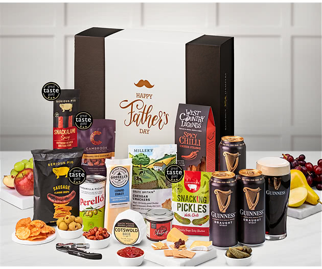 Father's Day Cotswold Craft Ale & Cheese Box with Guinness Stout