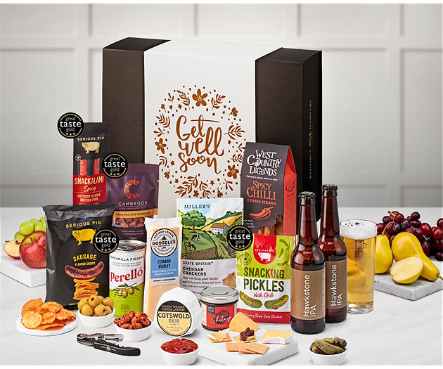Get Well Soon Cotswold Craft Ale & Cheese Box with Hawkstone Ales