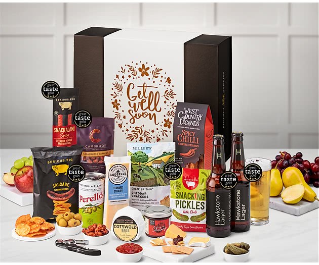 Get Well Soon Cotswold Craft Ale & Cheese Box with Hawkstone Lagers