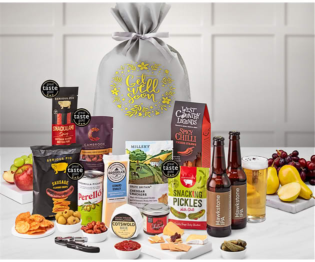 Get Well Soon Cotswold Craft Ale & Cheese Gift with Hawkstone Ales