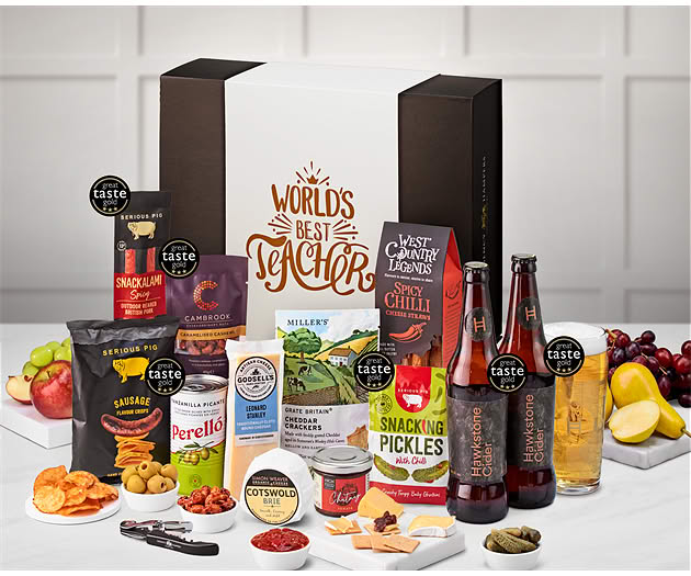 Great Teacher Cotswold Cider & Cheese Box with Hawkstone Ciders