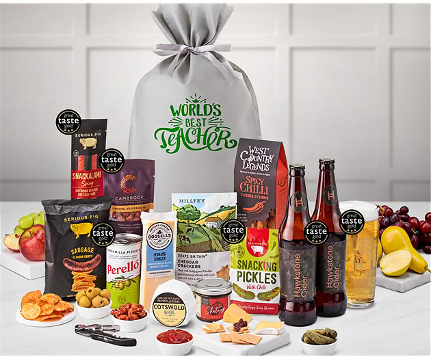 Great Teacher Cotswold Cider & Cheese Gift with Hawkstone Ciders