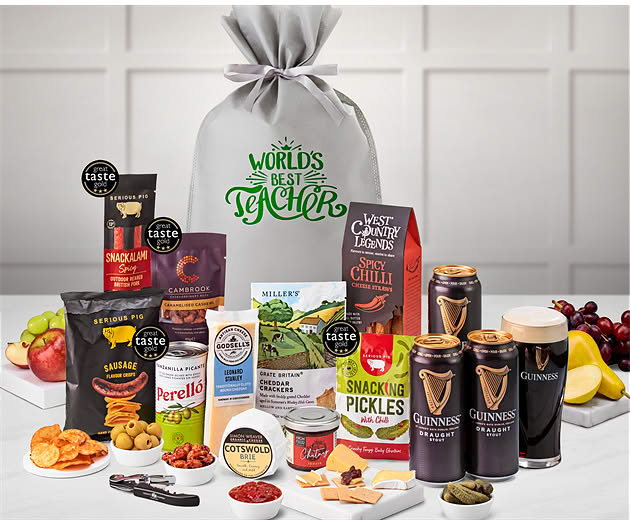 Great Teacher Cotswold Craft Ale & Cheese Gift with Guinness Stout