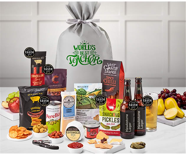 Great Teacher Cotswold Craft Ale & Cheese Gift with Hawkstone Lagers