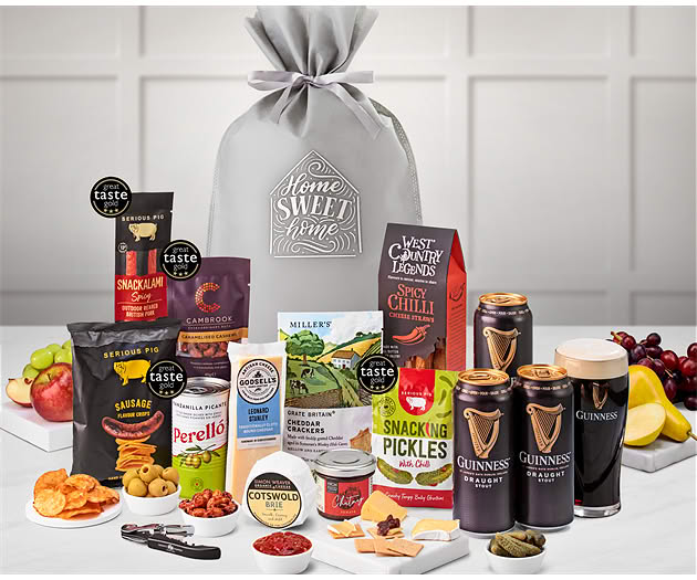 New Home Cotswold Craft Ale & Cheese Gift with Guinness Stout