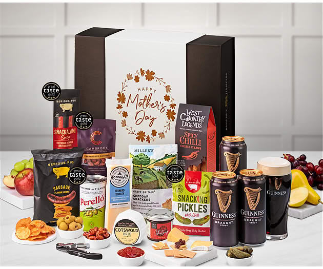 Mother's Day Cotswold Craft Ale & Cheese Box with Guinness Stout