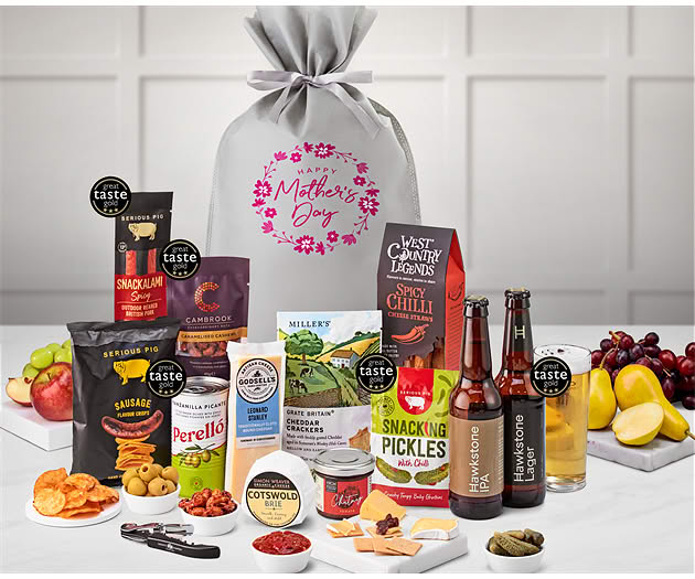 Mother's Day Cotswold Craft Ale & Cheese Gift with Hawkstone Beer Selection
