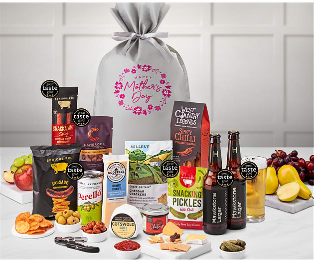 Mother's Day Cotswold Craft Ale & Cheese Gift with Hawkstone Lagers