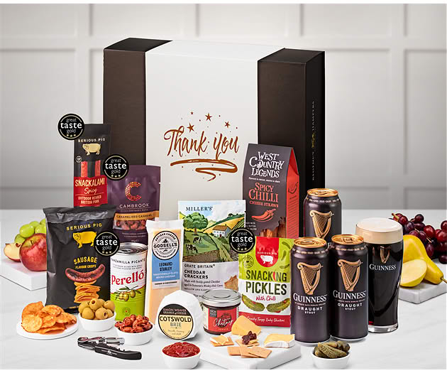 Thank You Cotswold Craft Ale & Cheese Box with Guinness Stout