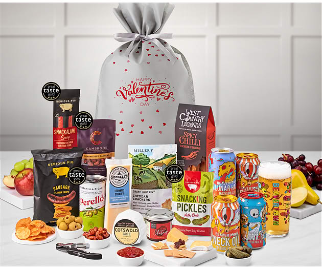 Valentine's Day Cotswold Craft Ale & Cheese Gift with Beavertown Ales