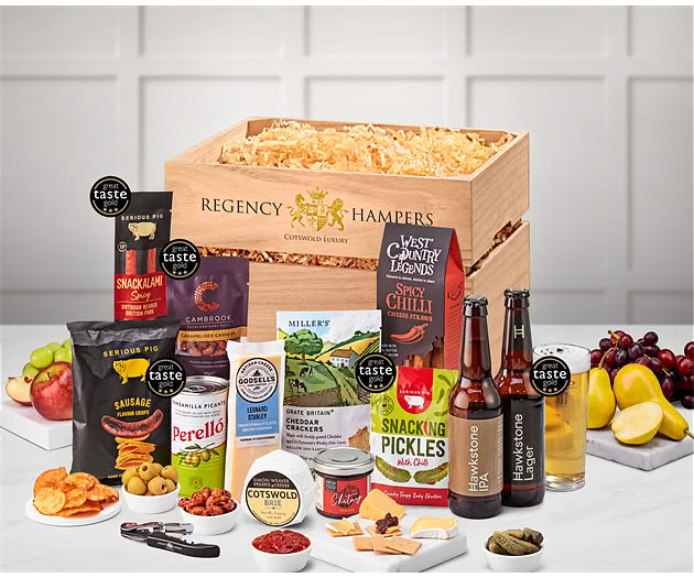 Birthday For Her Cotswold Craft Ale & Cheese Crate with Hawkstone Beer Selection