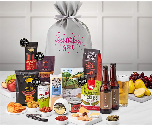 Birthday For Her Cotswold Craft Ale & Cheese Gift with Hawkstone Ales