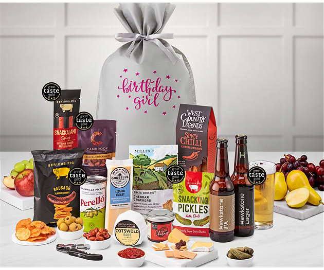 Birthday For Her Cotswold Craft Ale & Cheese Gift with Hawkstone Beer Selection