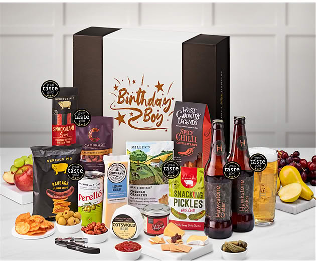 Birthday For Him Cotswold Cider & Cheese Box with Hawkstone Ciders