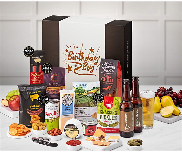 Birthday For Him Cotswold Craft Ale & Cheese Box with Hawkstone Ales