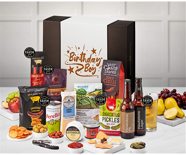 Birthday For Him Cotswold Craft Ale & Cheese Box with Hawkstone Beer Selection