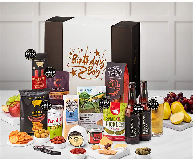 Birthday For Him Cotswold Craft Ale & Cheese Box with Hawkstone Lagers