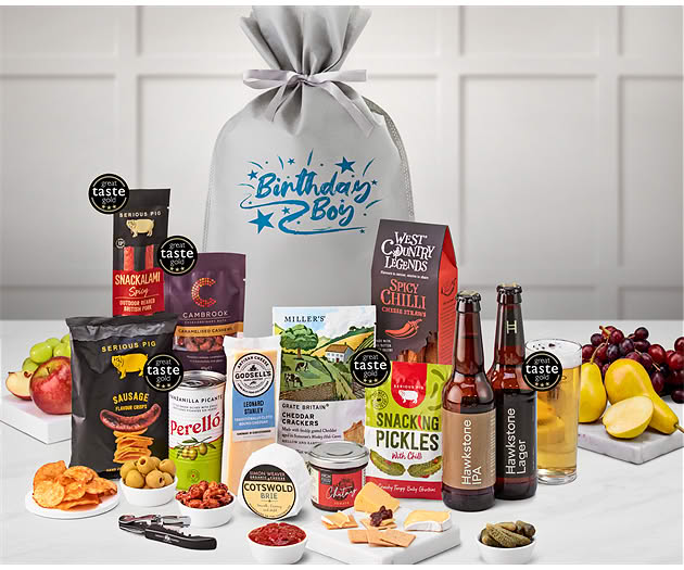 Birthday For Him Cotswold Craft Ale & Cheese Gift with Hawkstone Beer Selection