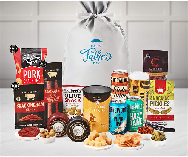 Father's Day Cheese & Pub Snacks Gift with Brewdog Beer Selection