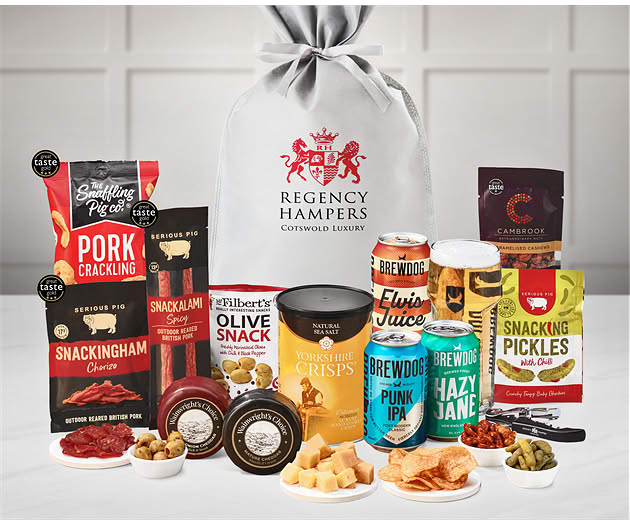 Good Luck Cheese & Pub Snacks Gift with Brewdog Beer Selection