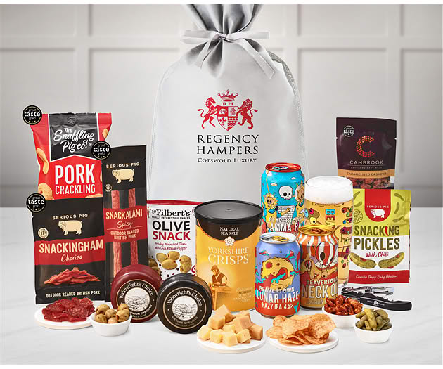 Good Luck Cheese & Pub Snacks Gift with Beavertown Ales