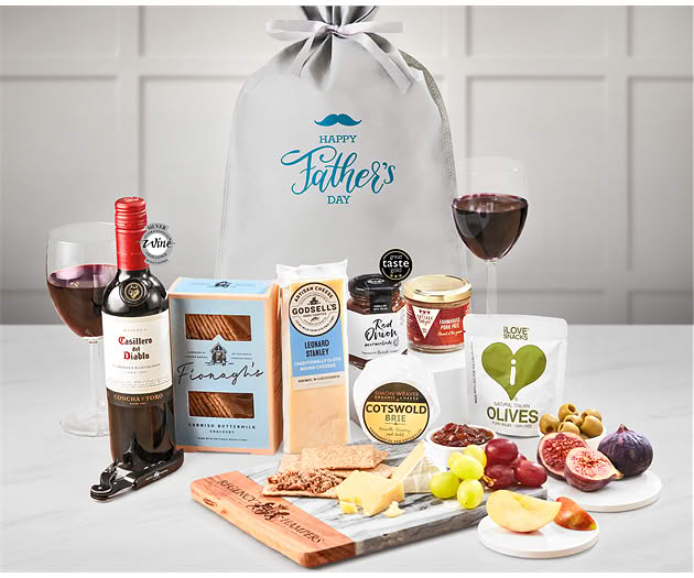 Father's Day Essential Wine, Cheese & Pâte´ Gift with Red Wine