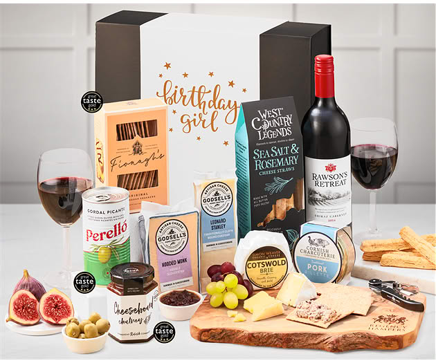 Birthday For Her Red Wine, Cheese & Rillette Box