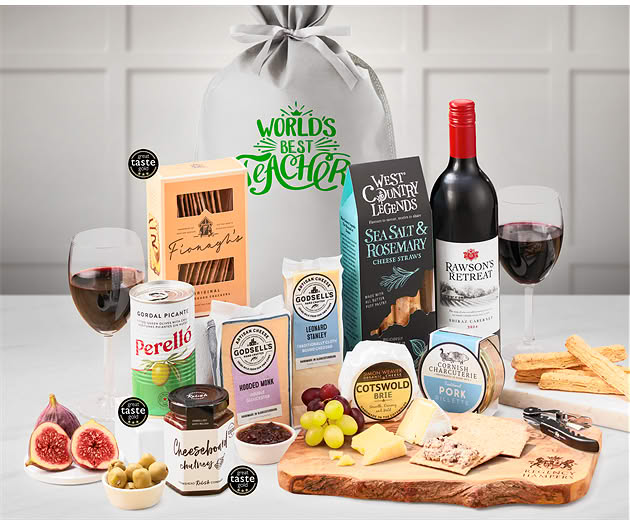 Great Teacher Red Wine, Cheese & Rillette Gift