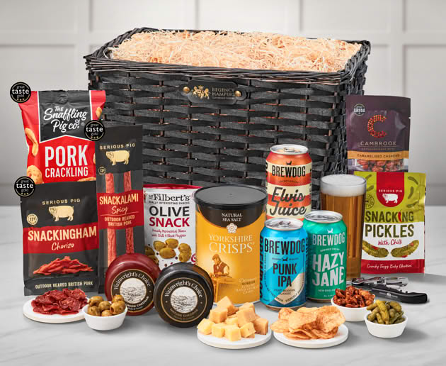 Cheese & Pub Snacks Hamper with Brewdog Beer Selection