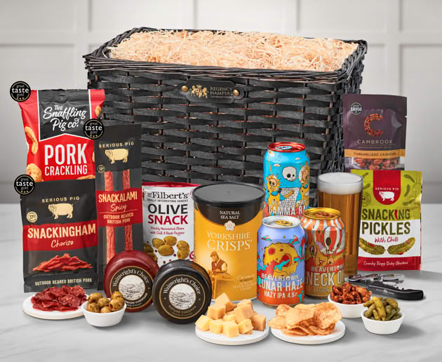 Cheese & Pub Snacks Hamper with Beavertown Ales