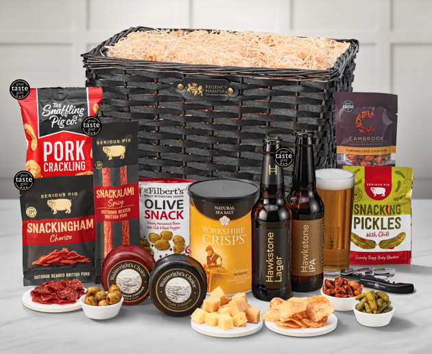 Cheese & Pub Snacks Hamper with Hawkstone Beer Selection