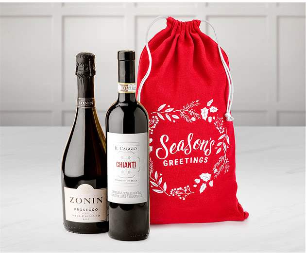 Italian Wine Duo With Sparkling Prosecco & Chianti