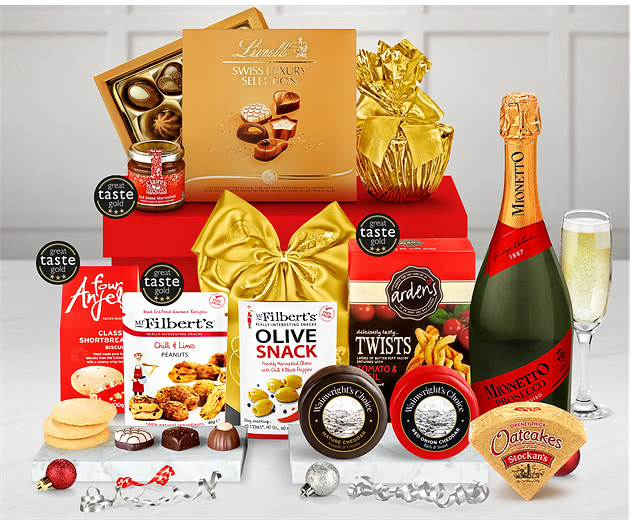Connoisseur's Christmas Gift Box With Sparkling Prosecco