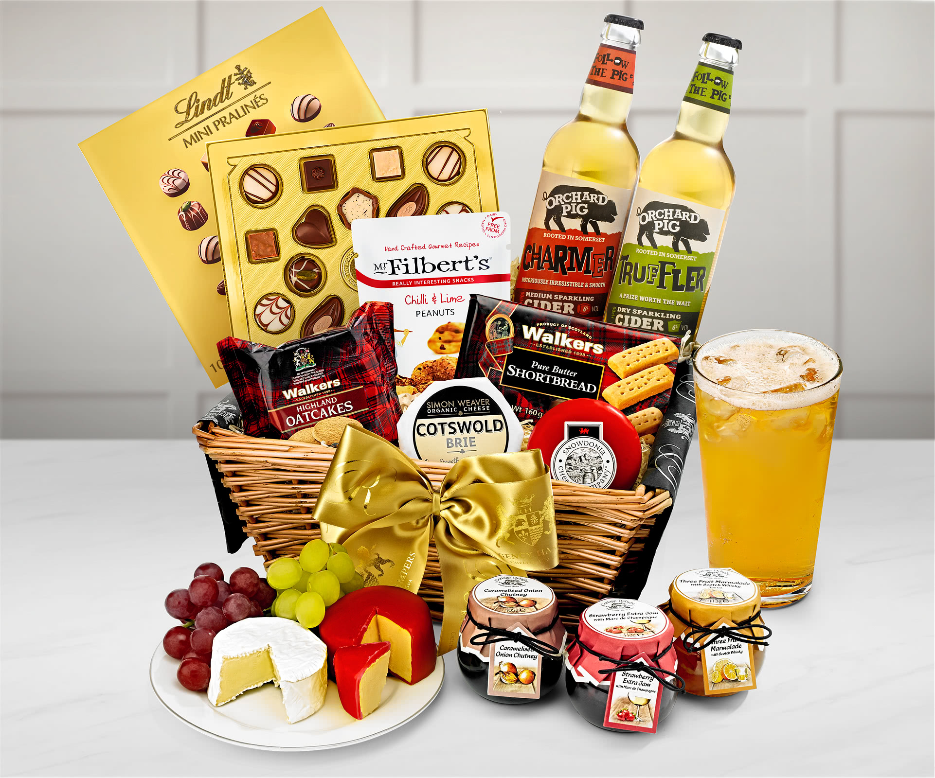 Classic Cider Gift Set - Trafalgar Cider Haper With Ature Cheddar