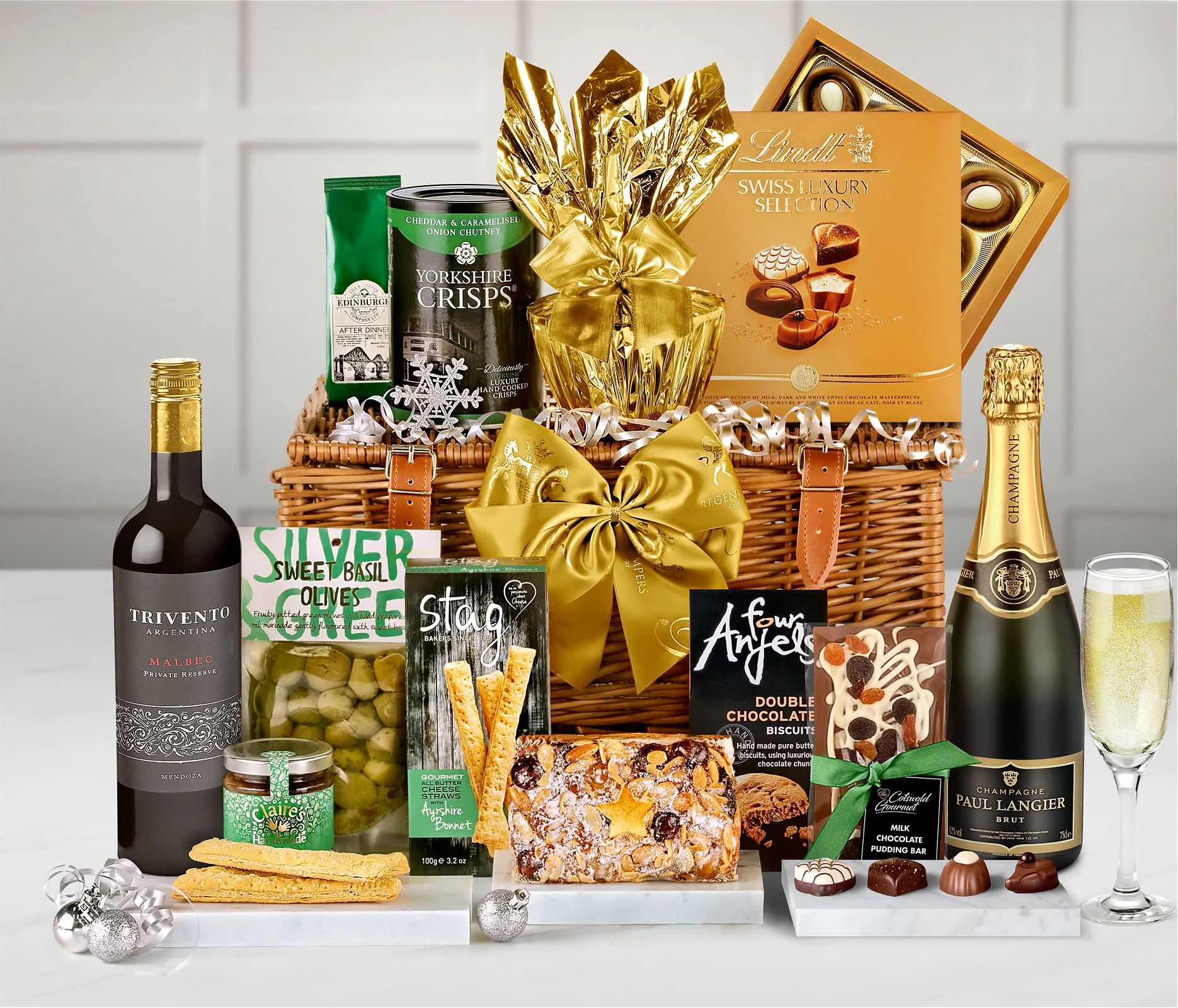 Christmas Hamper for Him with Champagne